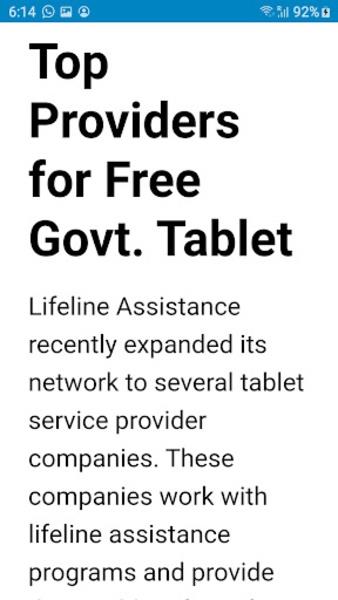 Free Government Tablets應用截圖第1張