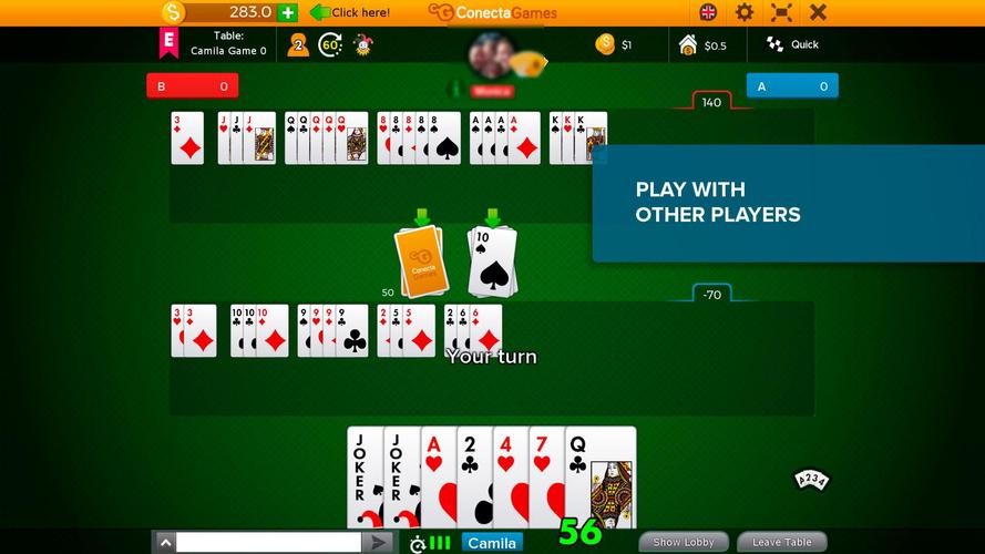 Canasta ဖန်သားပြင်ဓာတ်ပုံ 1