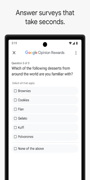 Google Opinion Rewards Ekran Görüntüsü 1