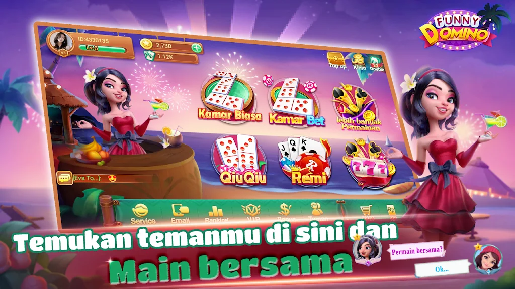 Funny Domino:Gaple QiuQiu スクリーンショット 0