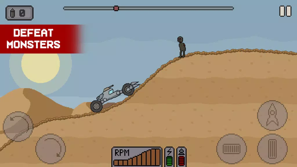 Death Rover: Space Zombie Race Ảnh chụp màn hình 1