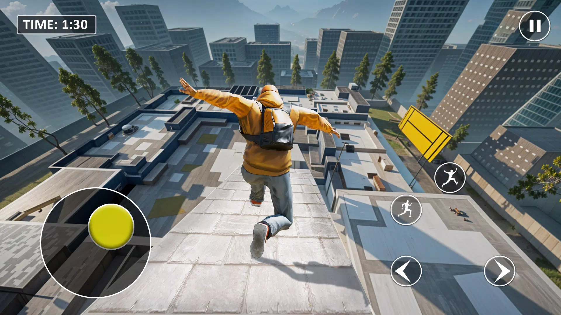 Go Up Rooftop Run Parkour Game Zrzut ekranu 0