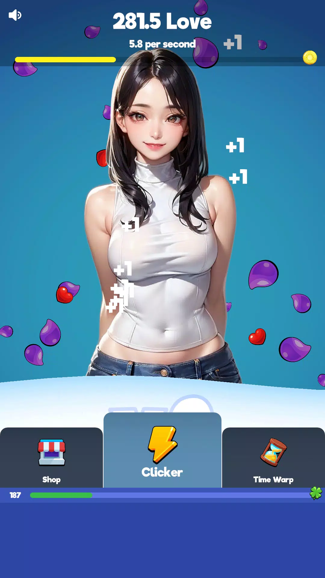 Schermata Sexy touch girls: idle clicker 0