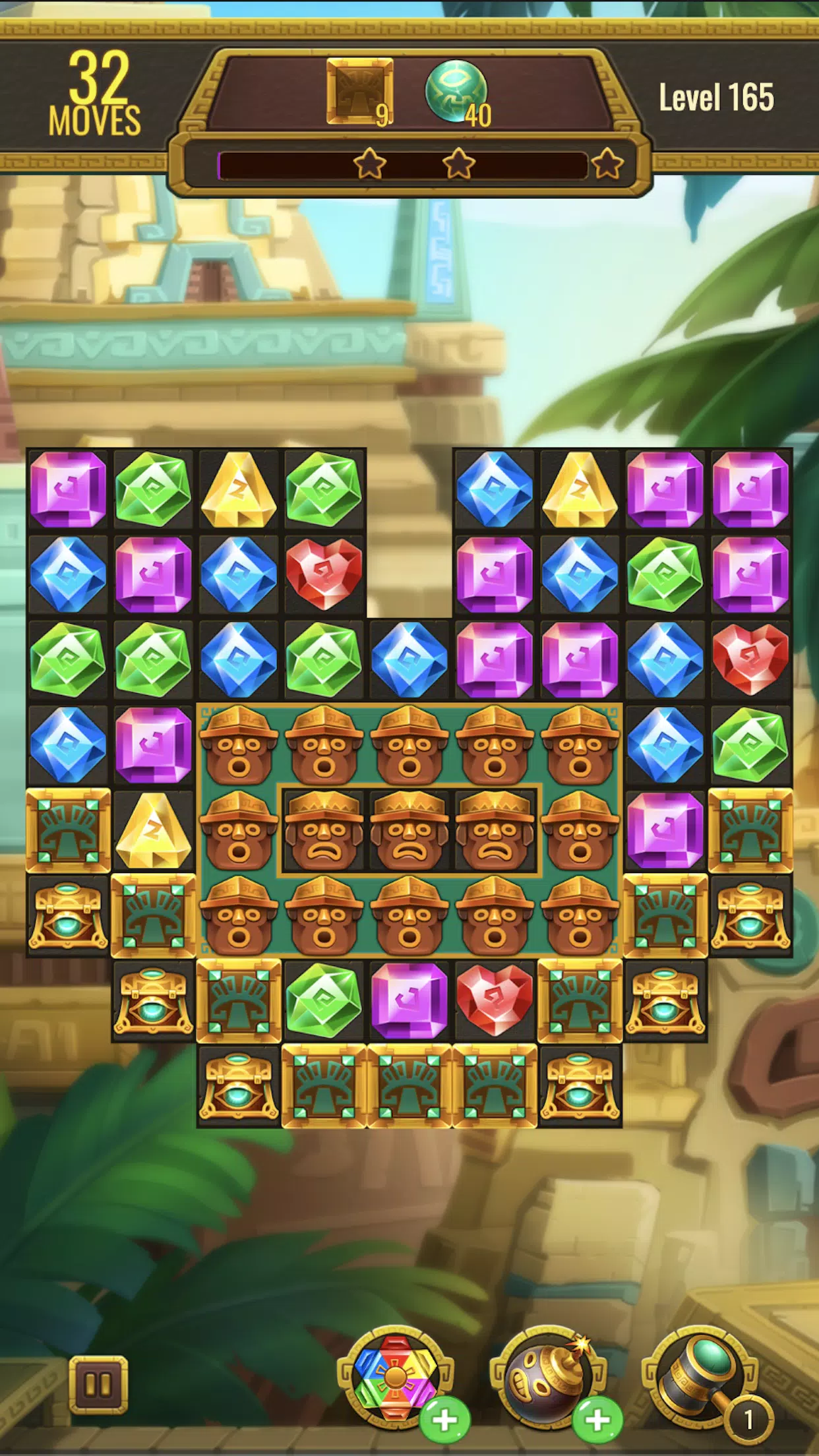 Jewels Maya Quest: Gem Match 3 Capture d'écran 2