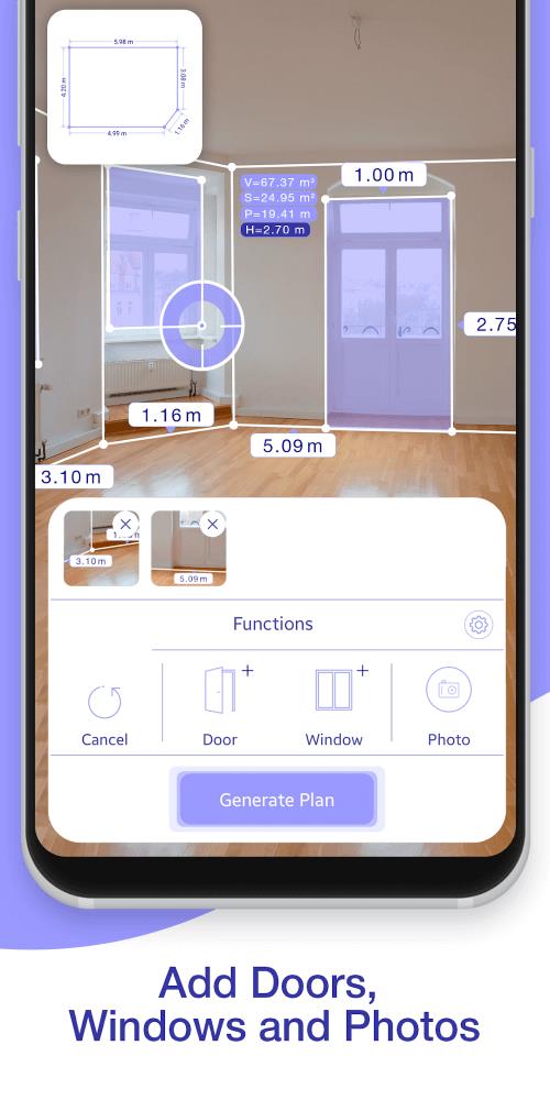 AR Plan 3D Tape Measure Ekran Görüntüsü 1