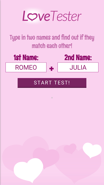 Love Tester - Find Real Love Zrzut ekranu 0