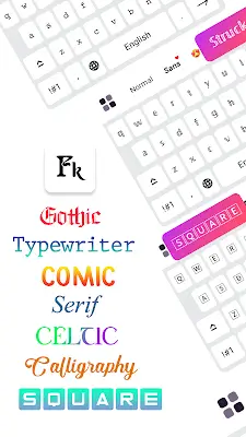 Fonts Keyboard: Şrift Sənəti应用截图第0张