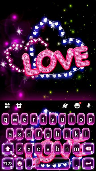 Neon Love Theme Schermafbeelding 0