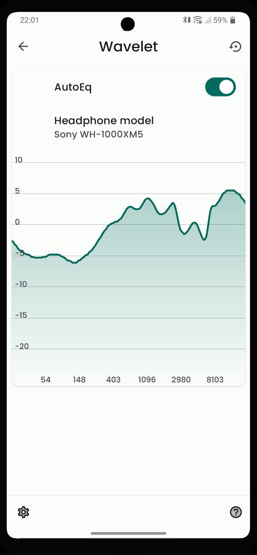 Wavelet: headphone specific EQ Screenshot 1