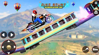 Bike Stunt 3D Simulator Games 스크린샷 0