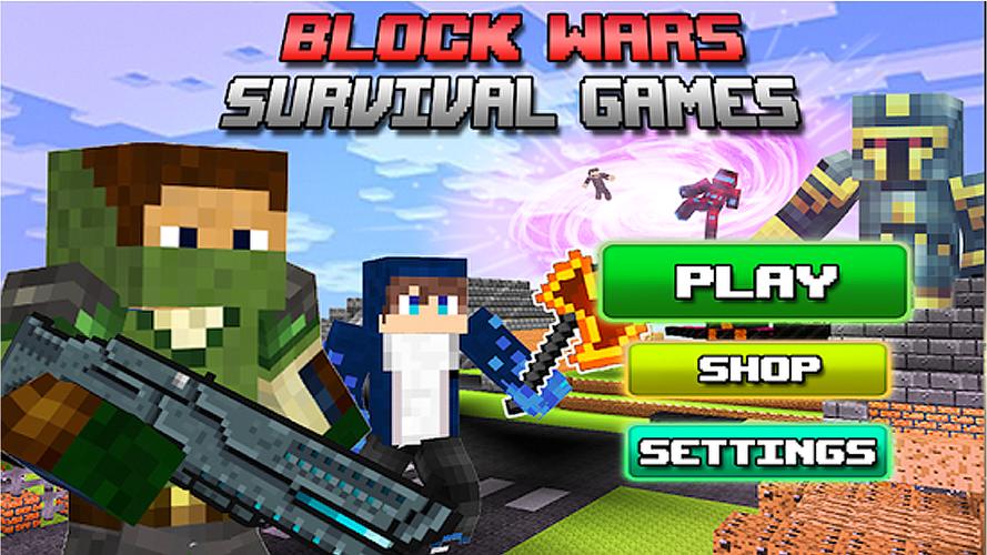Block Wars Survival Games Tangkapan skrin 0