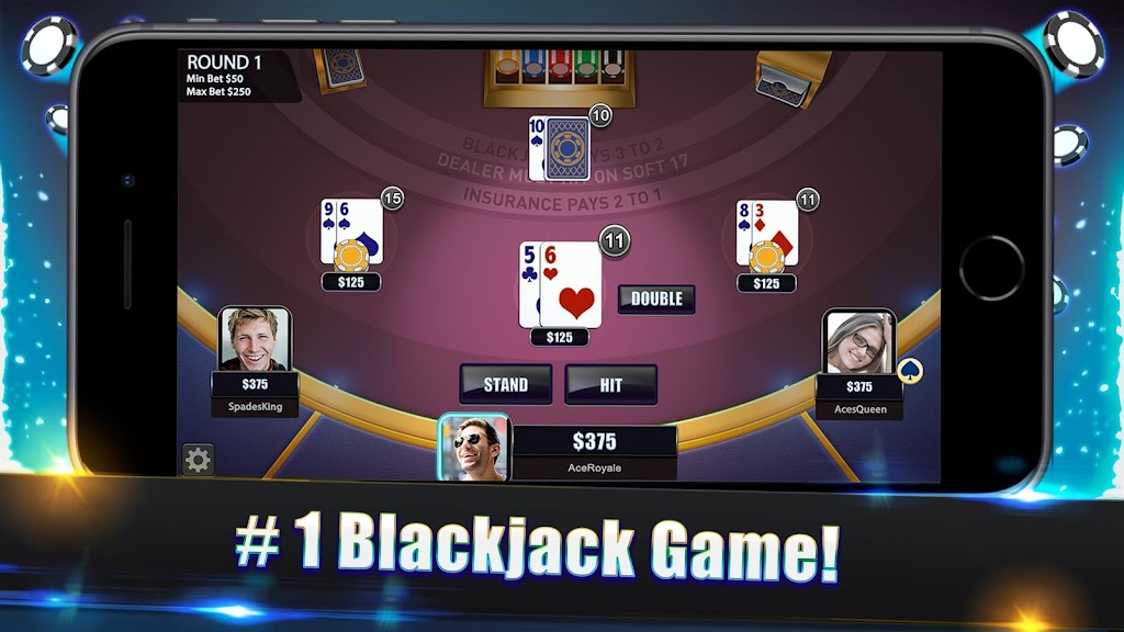 Blackjack Legends: 21 Online Multiplayer Casino應用截圖第0張