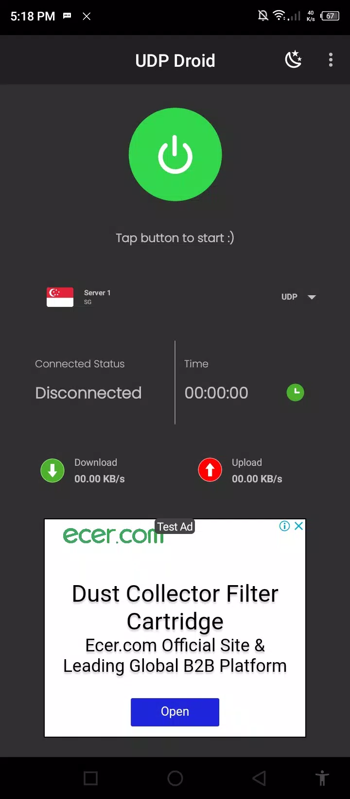 UDP Droid Ảnh chụp màn hình 0