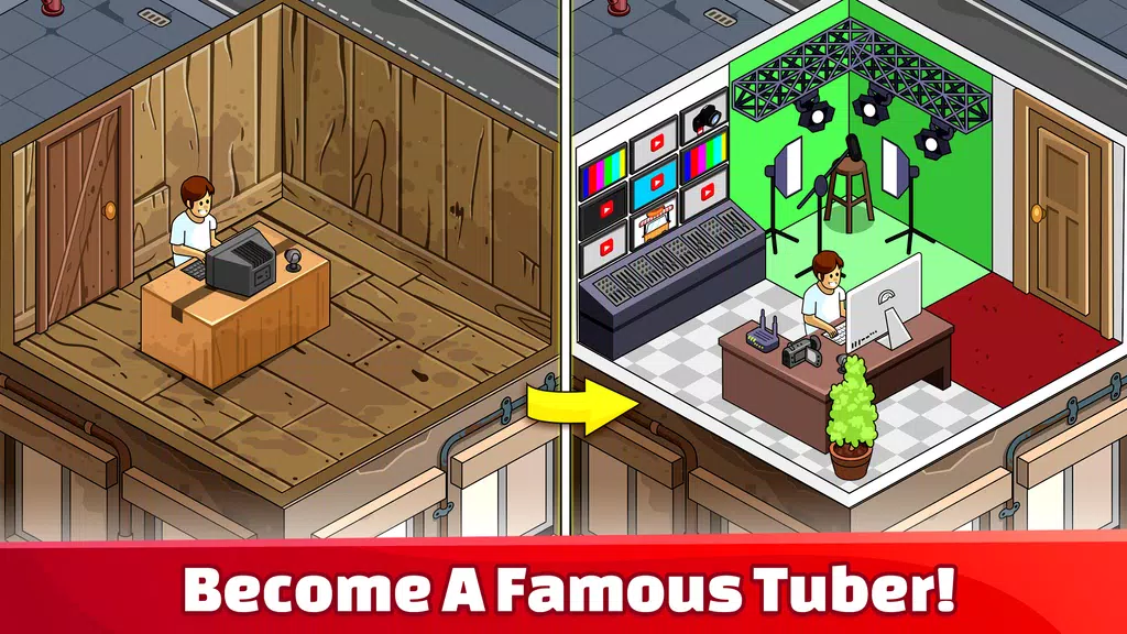 Tube Tycoon - Tubers Simulator Captura de tela 0