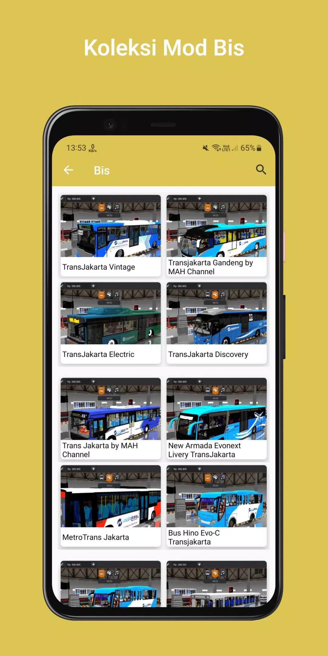 MOD Bus Simulator Indonesia ဖန်သားပြင်ဓာတ်ပုံ 1