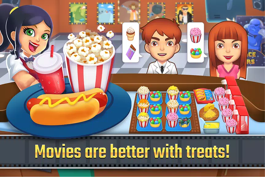 My Cine Treats Shop: Food Game Captura de tela 0