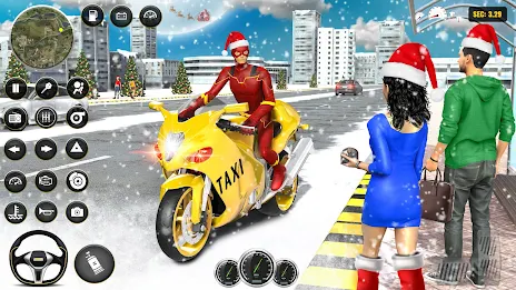 Superhero Bike Taxi Bike Games Ảnh chụp màn hình 0