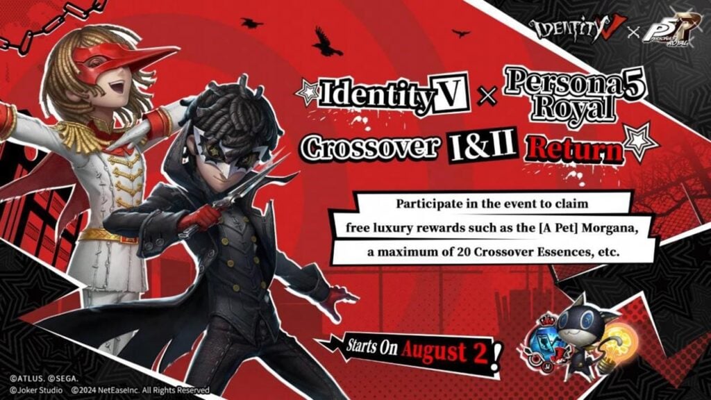 Identity V đưa Phantom Thieves trở lại trong một tháng giao nhau giữa Persona 5!