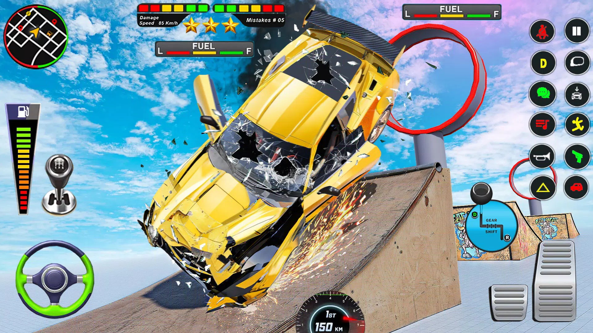 Mega Ramp Car Crash Simulator Capture d'écran 3