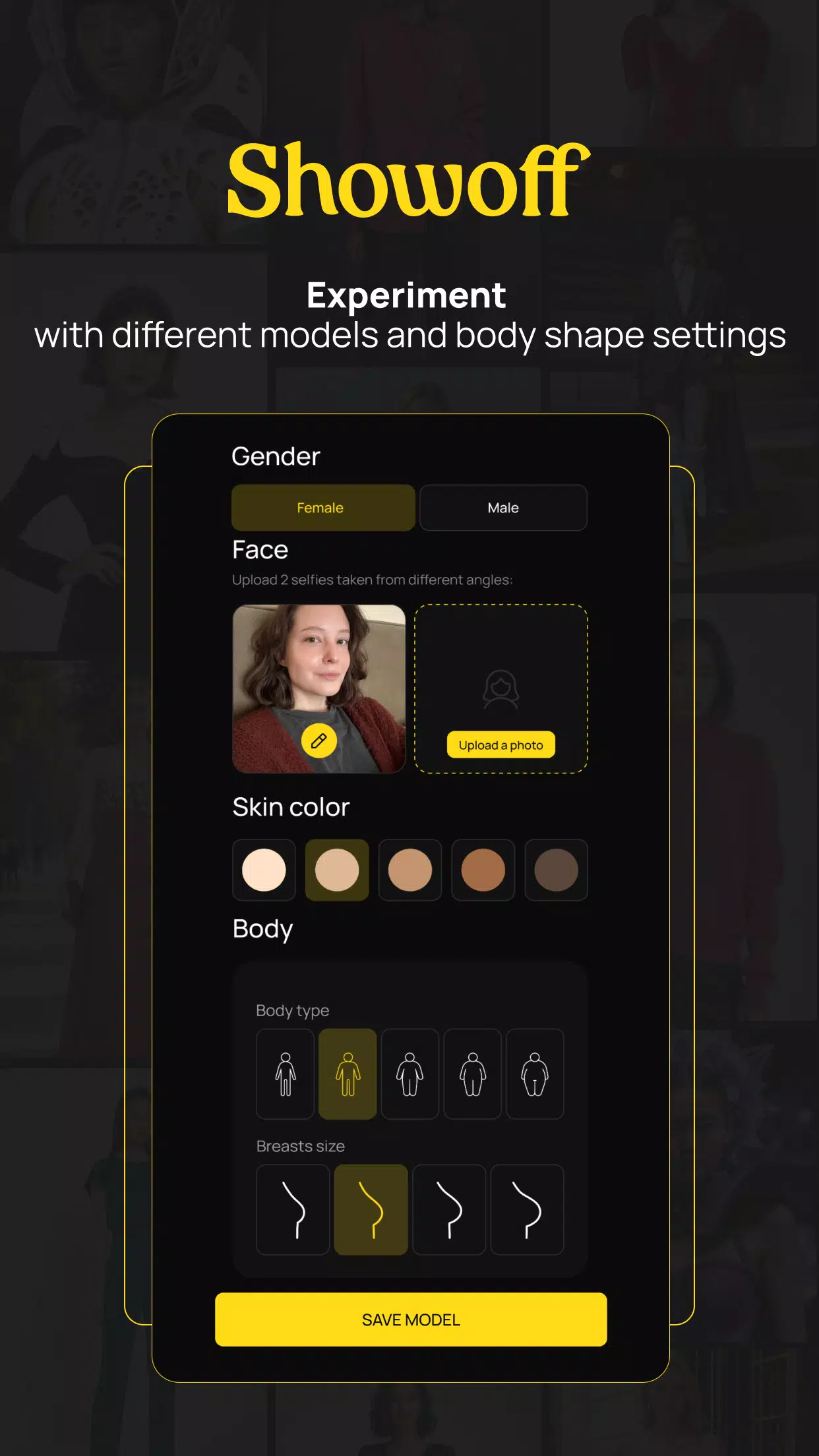 Showoff: create an ideal look Schermafbeelding 3