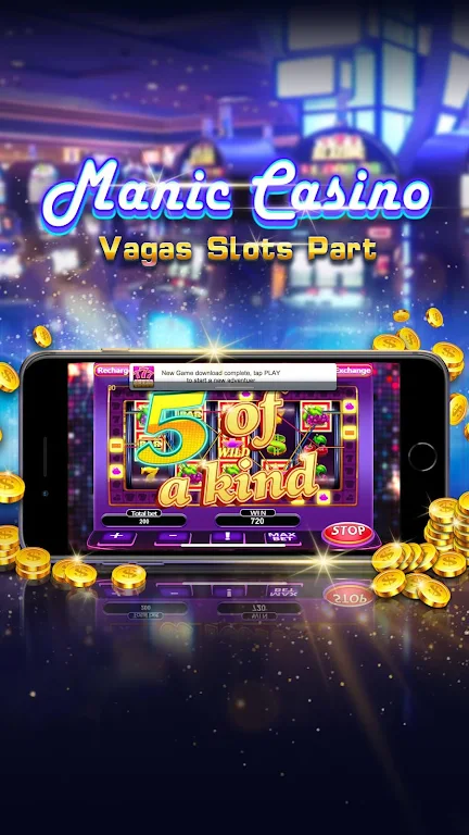 Manic Casino - Vegas Slots Party स्क्रीनशॉट 0