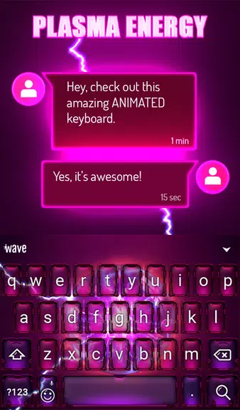 Plasma Keyboard & Wallpaper Zrzut ekranu 2