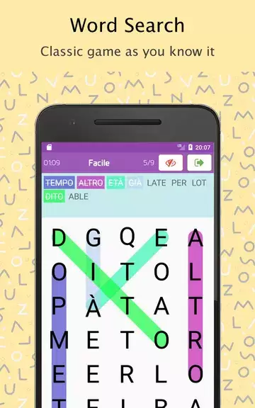 Word Search Italian dictionary Captura de tela 0