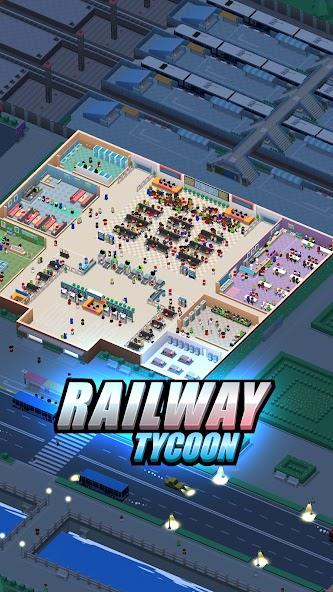 Railway Tycoon - Idle Game Mod Capture d'écran 0