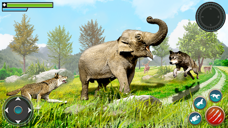 Wild Wolf Games: Animal Sim 3D應用截圖第1張