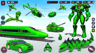 Animal Crocodile Robot Games Zrzut ekranu 0