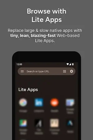 Hermit — Lite Apps Browser Capture d'écran 0