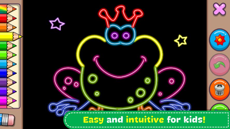 공주님 - 색칠하기 책 및 게임 스크린샷 1