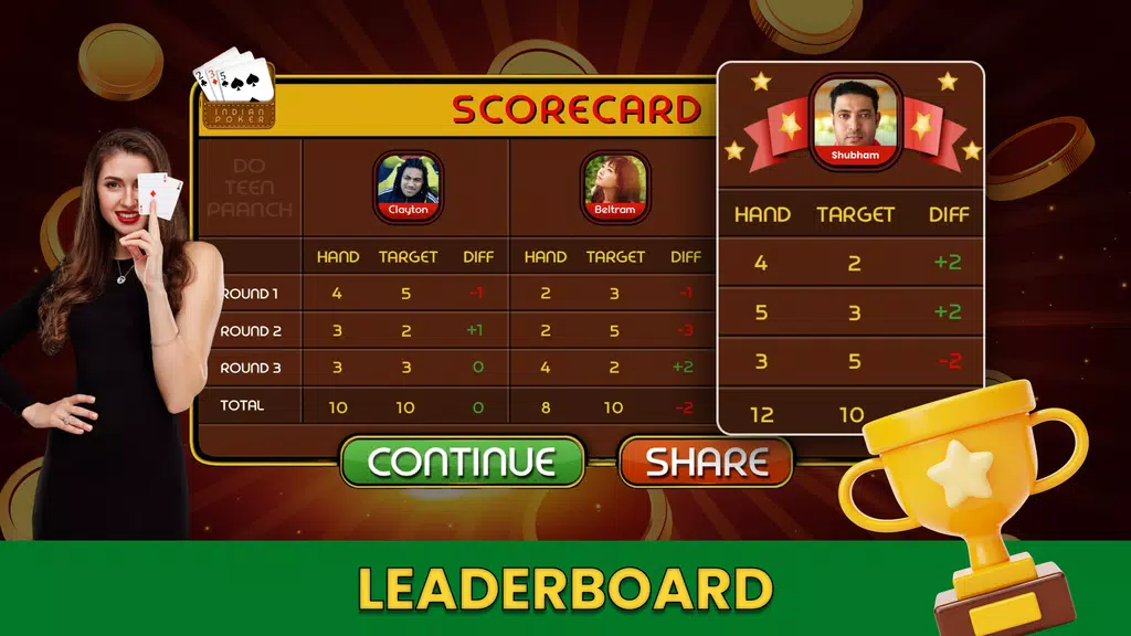 Schermata Card Game: 235 Do Teen Panch 3