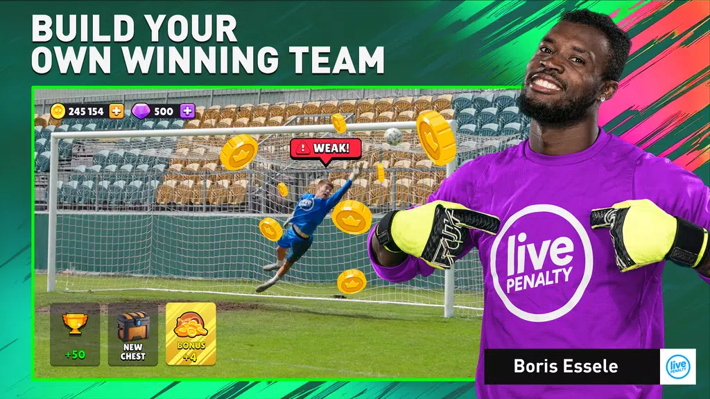 Soccer Penalty: Live Goalie ဖန်သားပြင်ဓာတ်ပုံ 3