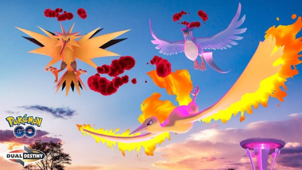 Dynamax Moltres'in yer aldığı efsanevi uçuş için Pokemon Go Anahtar Sanat