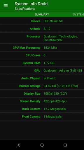 System Info Droid ภาพหน้าจอ 0