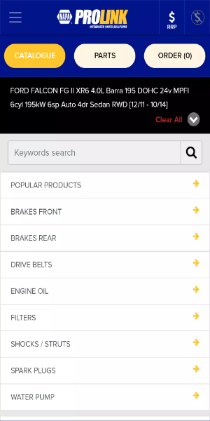 NAPA PROLink Mobile Ảnh chụp màn hình 0
