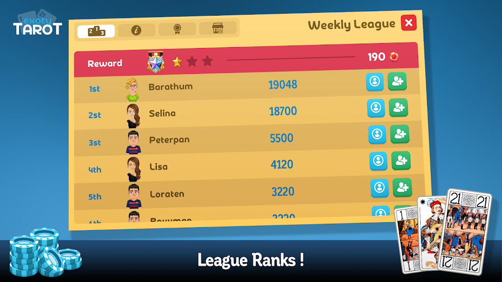 Multiplayer Tarot Game ဖန်သားပြင်ဓာတ်ပုံ 3