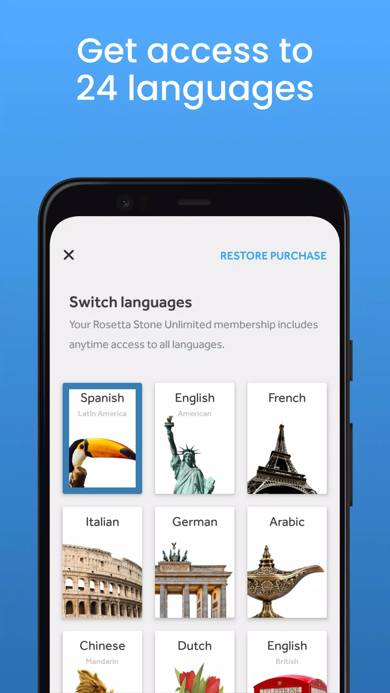 Rosetta Stone: Aprende idiomas Captura de pantalla 2