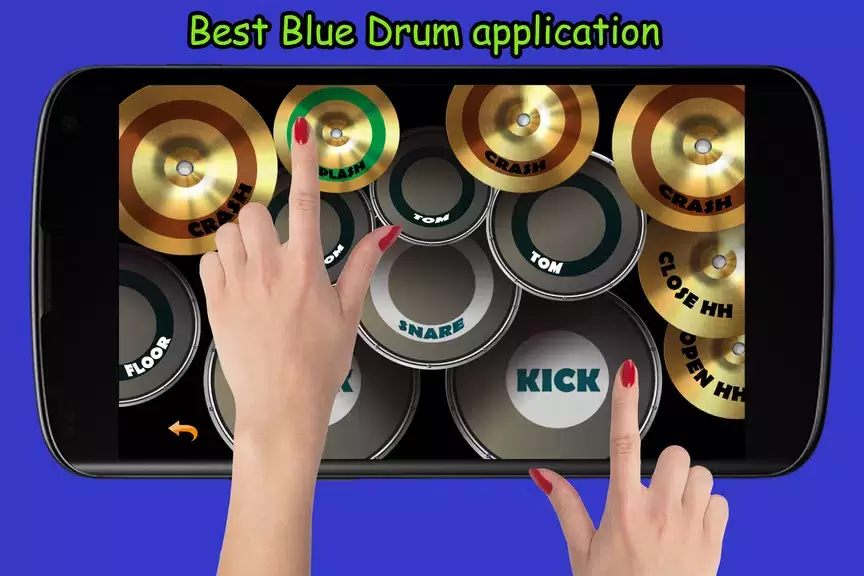 Blue Drum - Piano Captura de pantalla 2