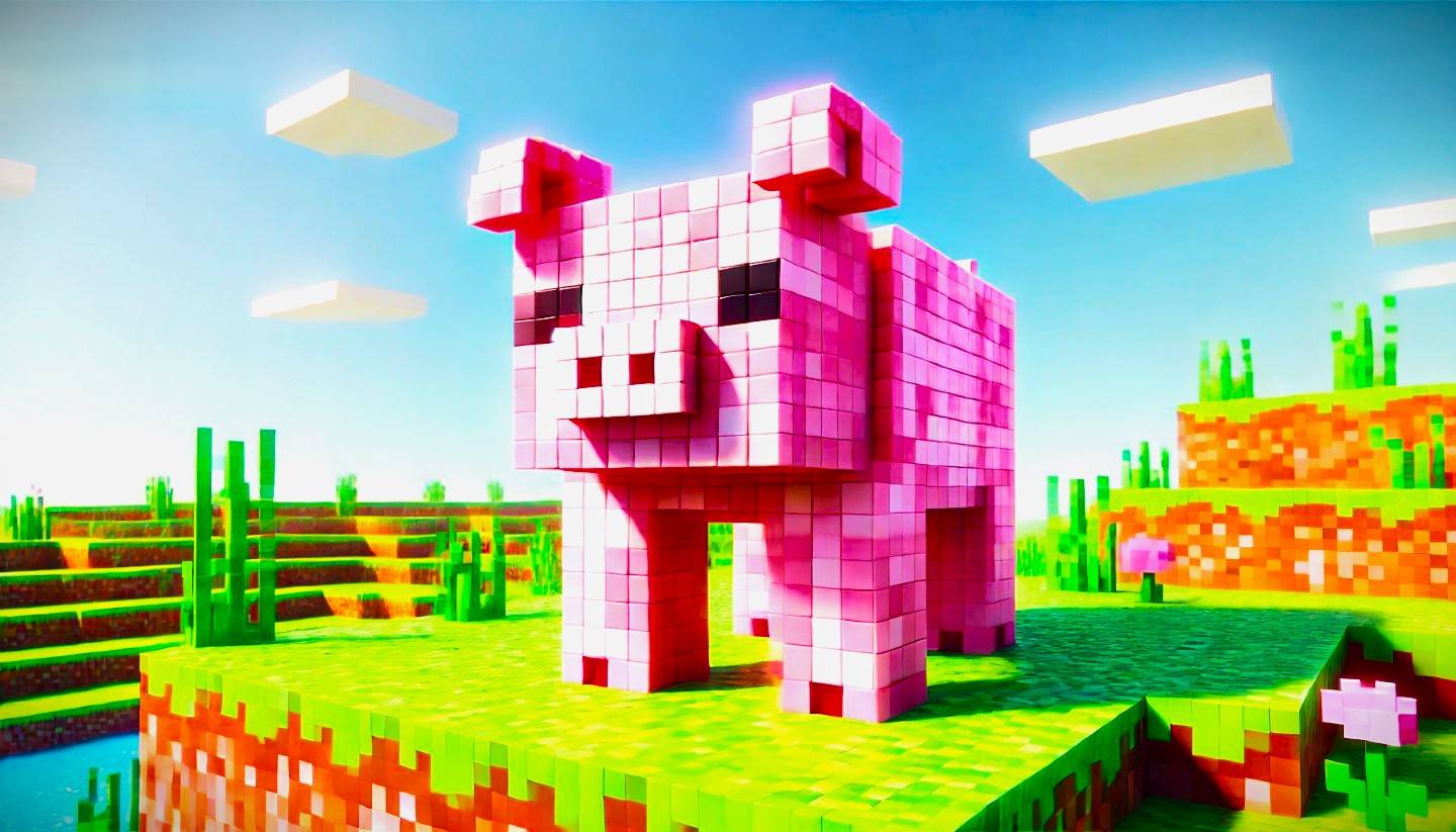 Perusik comel di Minecraft: babi merah jambu dan mengapa mereka diperlukan