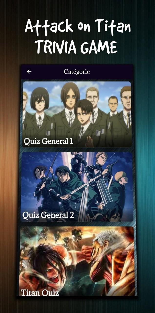 Schermata attack on titan character quiz 0