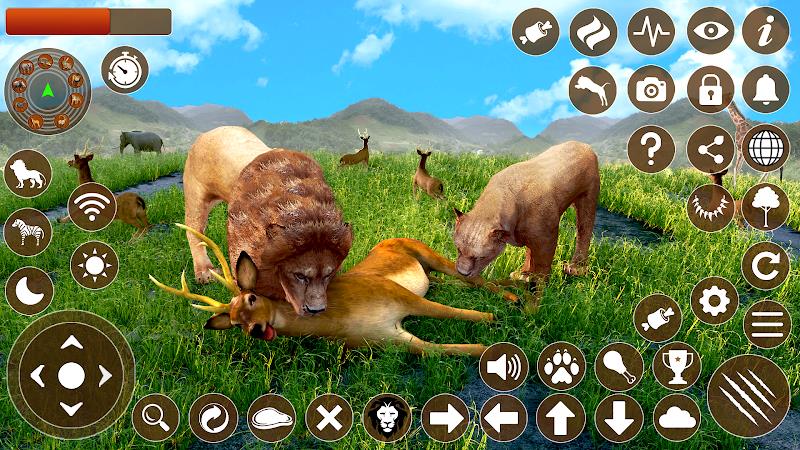 Lion Games 3D Animal Simulator Schermafbeelding 2