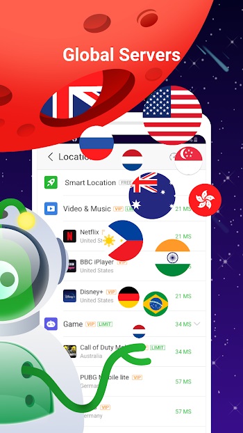 UFO VPN Mod ဖန်သားပြင်ဓာတ်ပုံ 0