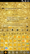 SMS Messages GlitterGold Glass स्क्रीनशॉट 3