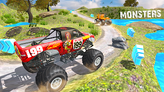 Monster Truck Games Simulator Captura de pantalla 2