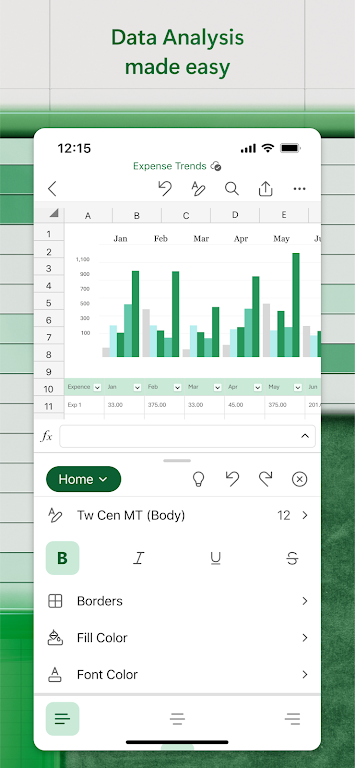 Microsoft Excel: スプレッドシート
