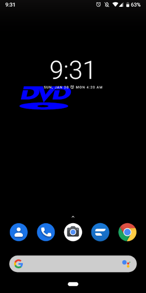 Bouncing DVD Screensaver Live Captura de tela 1