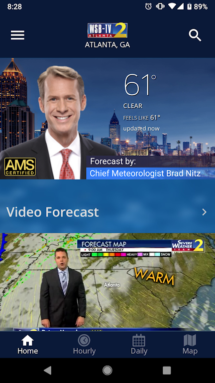 WSB-TV Weather Schermafbeelding 1