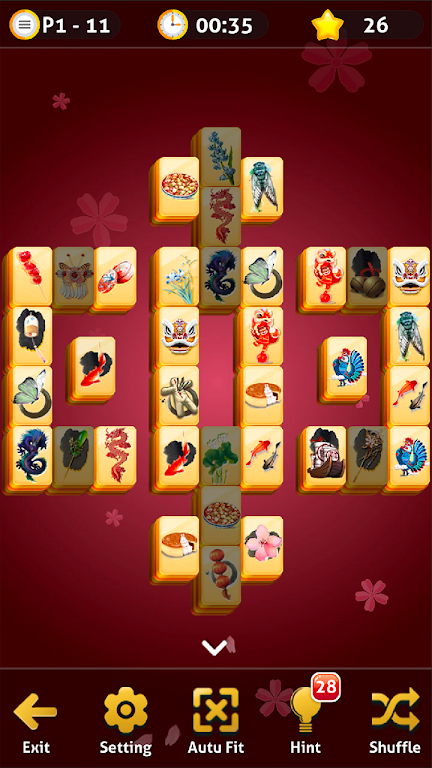 Schermata Mahjong Solitaire - Oriental Journey 1